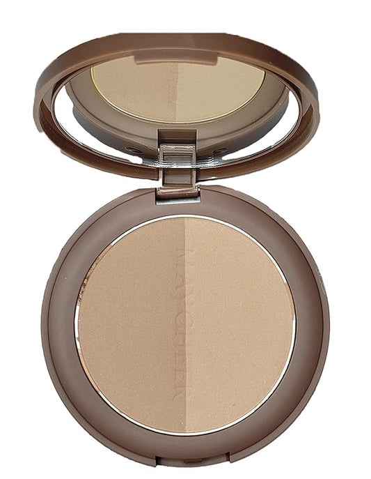 2 in 1 Contour Palette Face Sculpting Grey Contour Powder Palette Face Bronzer Makeup Contouring Palette with Mirror - Highly Pigmented Contour Shadow For Light Skin tone-GlimoraGlow