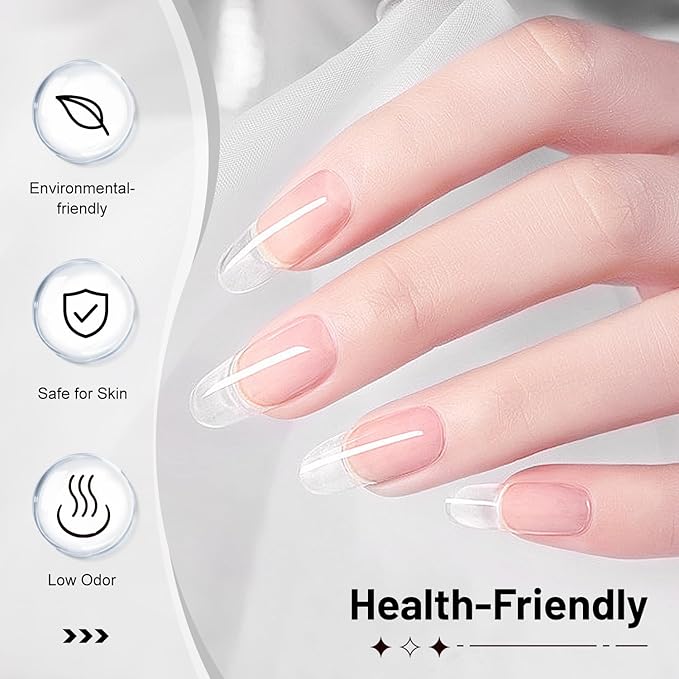 JODSONE 2Pcs 16.5ml Builder Gel Builder Nail Polish for Thickening Strengthener Building Extension and Keep The Nail Art Effect for A Longer Time and Nail Art Design Gift for Women-GlimoraGlow