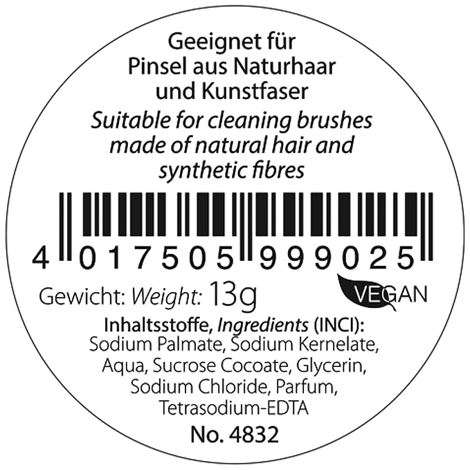 da Vinci Cosmetics Series 4832 Mini Cleaning Soap for Cosmetic Brushes, 0.5 Pound-GlimoraGlow