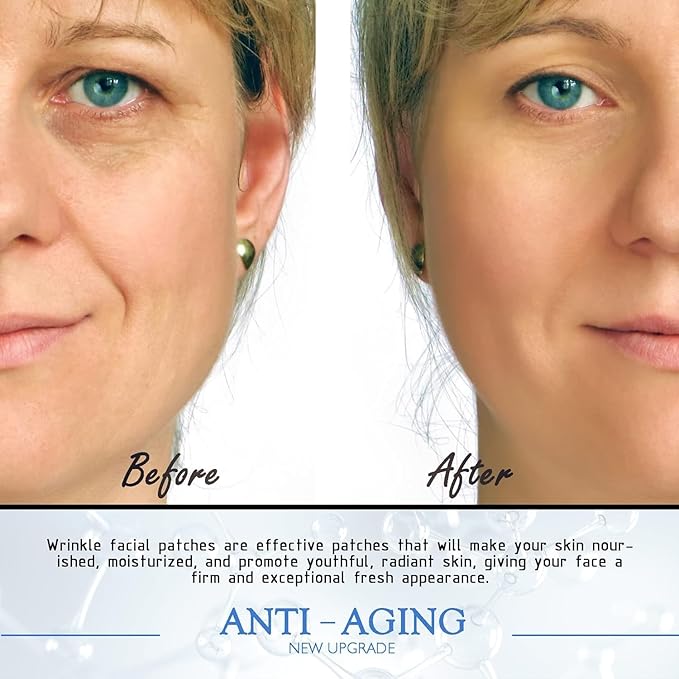 18 Pcs Wrinkle Patches，Reusable Silicone Face, Forehead, Neck & Chest Wrinkle Pads – Anti Aging Overnight Facial Smoothing Pads for Fine Lines, Decollete Care, Skin Rejuvenation-GlimoraGlow