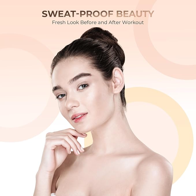 1 Ounce Light Foundation Powder Refill By Sweet Face Minerals, Lightweight Mineral Loose Makeup Powder with SPF 20, Full Coverage Flawless Finish, Talc-free, Cruelty-Free, Refillable Pouch-GlimoraGlow