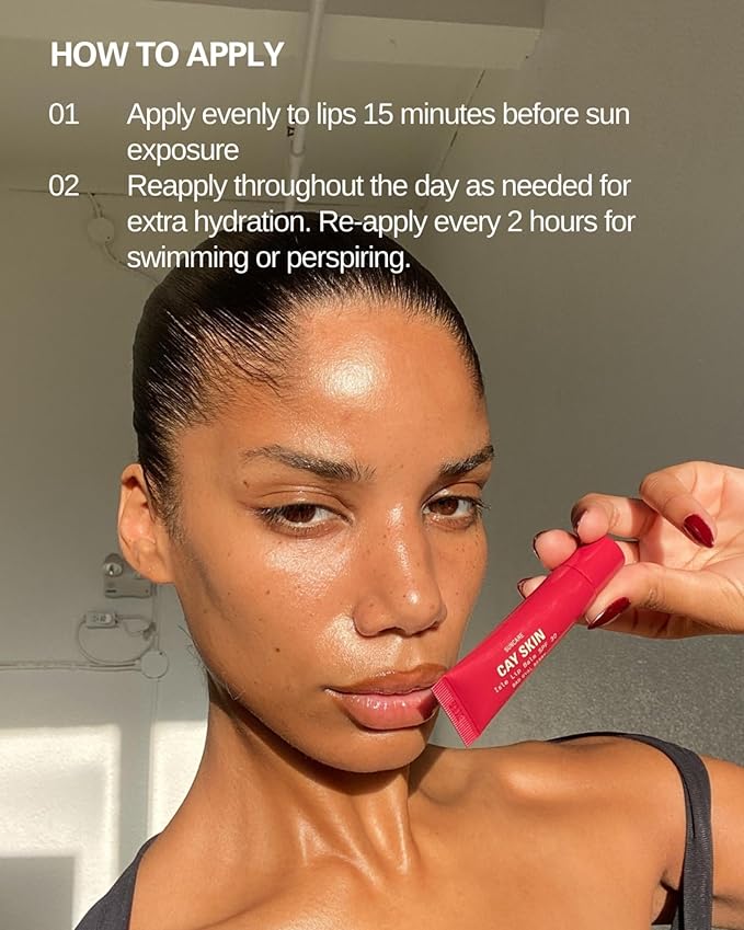 Cay Skin Isle Lip Balm SPF 30 – High Shine, Hydrating + Sheer Lip Gloss in Vanilla Brown Sugar Flavor – Formulated with Natural Ingredients for All Skin Tones – 3-Pack, Clear-GlimoraGlow