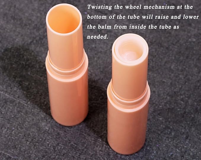 0.14oz Empty Flavored Lip Balm Container Tubes Plastic Homemade Moisturizing Lip Stick with Caps Bulk Fit for Women Adult DIY Making Supplies, 25 Count (Pink)-GlimoraGlow