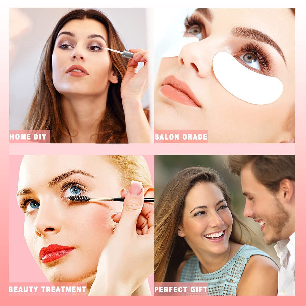 Lash Lift and Black Kit, Professional Eyelash Perm Kit and Black Eyelash & Eyebrow Set 3 in 1, Quick Lifting & Voluminous Coloring with Complete Tools Gifts for Women Salon Grade Home DIY-GlimoraGlow