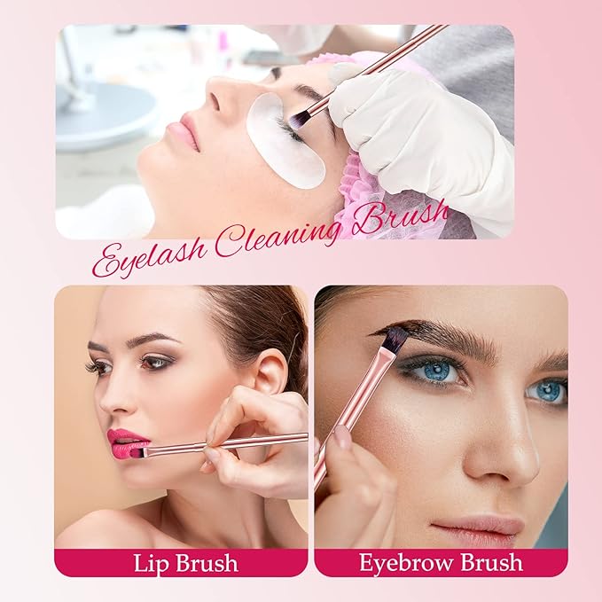 6 Pcs Eyeshadow Smudge Brush 2-in-1 Eyeshadow 2 Double Ended Make Up Brush Concealer Cosmetics Under Eye Small Soft Firm Pointed Foundation Makeup Applicator for Blending Eye Shadow Liner-GlimoraGlow