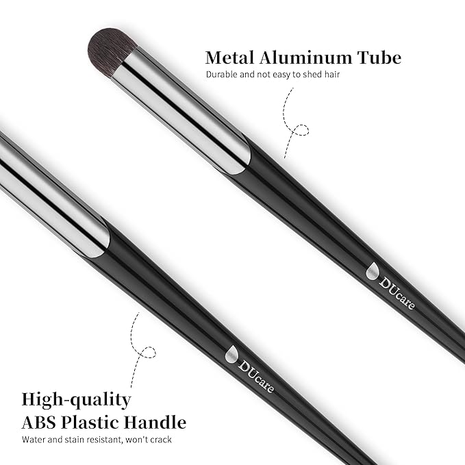 DUcare Tapered Small Concealer Brush Under Eye, Nose Contour Brush Mini Makeup Brushes Ideal for Liquid, Cream, and Powder Concealer(V03)-GlimoraGlow