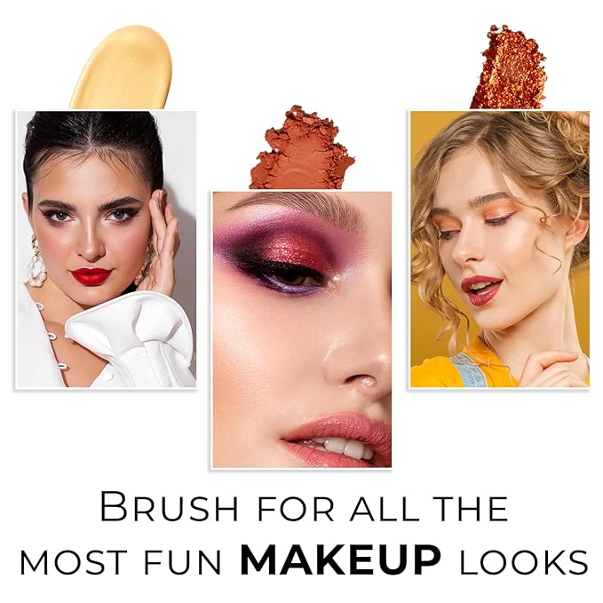 Profusion Cosmetics Pointed Crease Eyeshadow Brush Soft Synthetic Eyeshadow Blending For small Crease Eyebrow Long Lasting smudge Flawless Makeup Look-GlimoraGlow