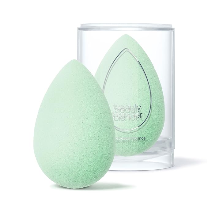 Beautyblender® | Mint Beauty Blender Makeup Sponge, Super-Soft Foam Easily Blends Foundations, Powders & Creams, Made in USA, Reusable, Washable, Streak Free Application, Vegan, Cruelty Free-GlimoraGlow