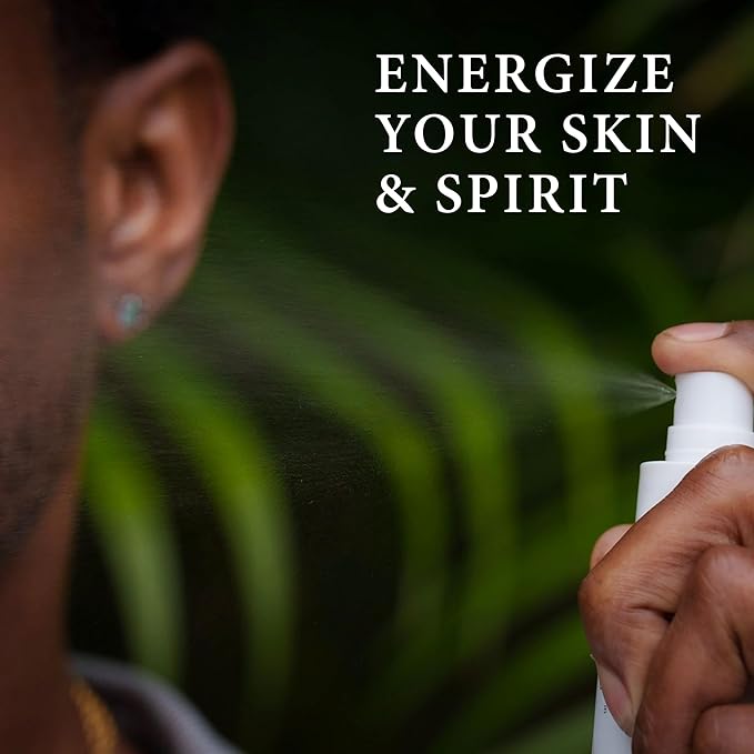 Sea Moss Infused Face and Mood Lifting Mist with Real Amethyst, Caffeine, Sage, and Hyaluronic Acid to Tighten, Brighten Skin and Calm Emotions-GlimoraGlow