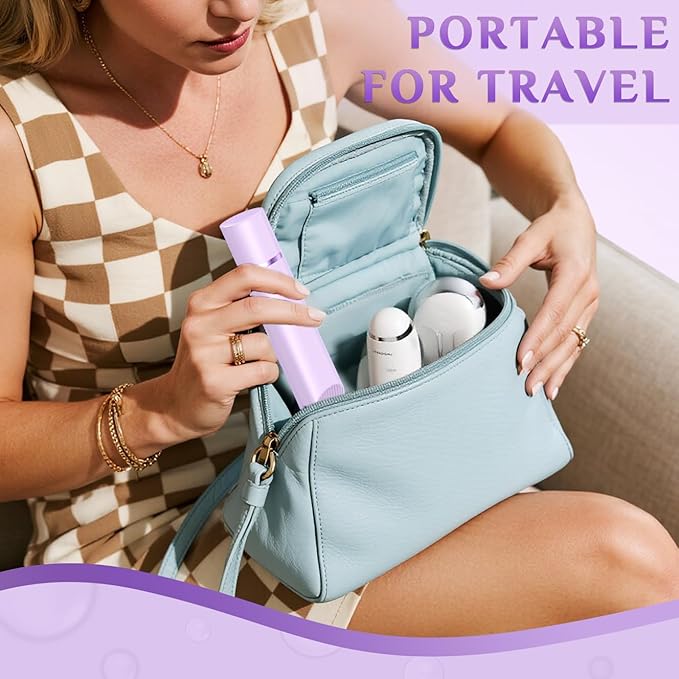 2025 New 2-in-1 Electric Bikini Trimmer for Women - Dual Head Electric Razor,Waterproof Painless Bikini Shaver, Pubic Hair Trimmer for Private Area & Body Hair, Purple-GlimoraGlow