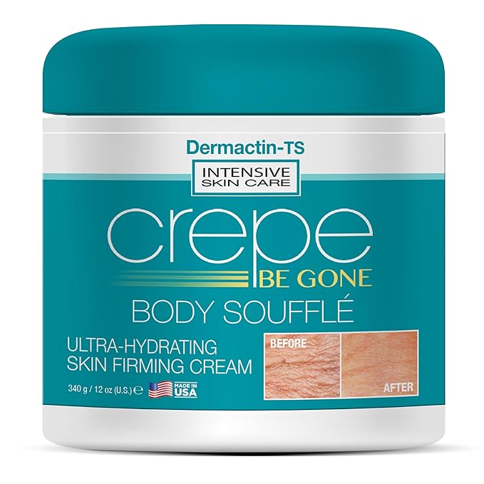 Crepe Be Gone Body Souffle Classic - Large 12 ounce - Ultra Hydrating Crepe Skin Firming Cream for Neck,Chest, Arms & Legs-GlimoraGlow
