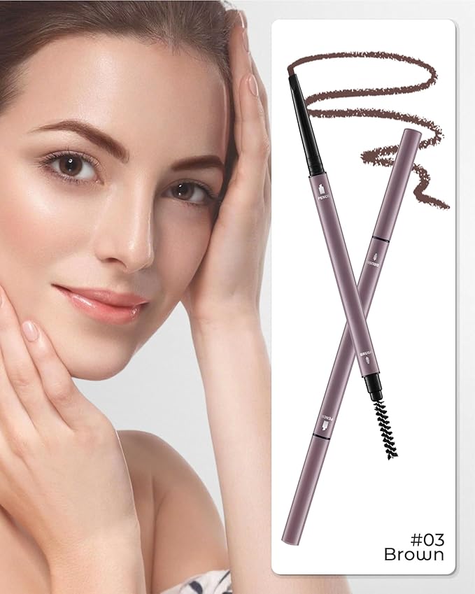 12Pcs Microblading Eye Brow Pencils for Women Brown Waterproof Eyebrow Pencil w/Eyebrows Razor & Scissors Kit 0.5mm Ultra-Fine Tip Creates Hair-Like Strokes for Effortless Natural Brows-GlimoraGlow