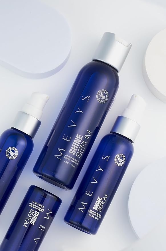 Shine Serum 2 Oz. (Color Protection - Thermal Protection), Hair Serum for Split Ends and Healthy Hair, Hair Style and Frizz Control, Hair Protector for Heating Tools, Seal Color and Color Care-GlimoraGlow