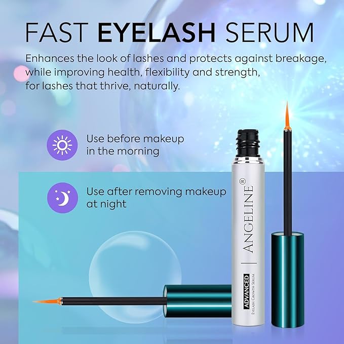 Premium Lash Serum for Eyelash Growth Serum, Advanced Formula for Fuller and Thicker Lashes and Brows 5ml-GlimoraGlow