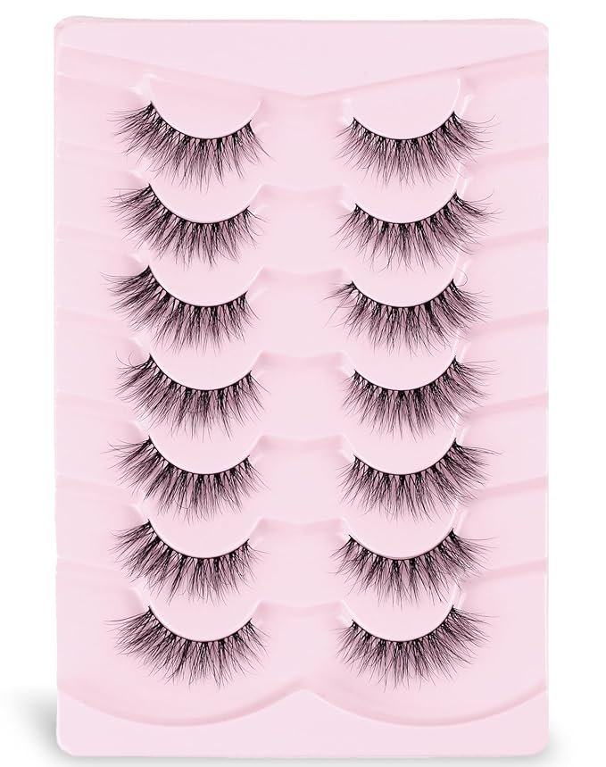 Wispy Lashes Natural Lashes Fake Lashes Natural Look False Eyelashes Natural Eyelashes Wispy Fake Eyelashes Cat Eye Lashes UP12-GlimoraGlow