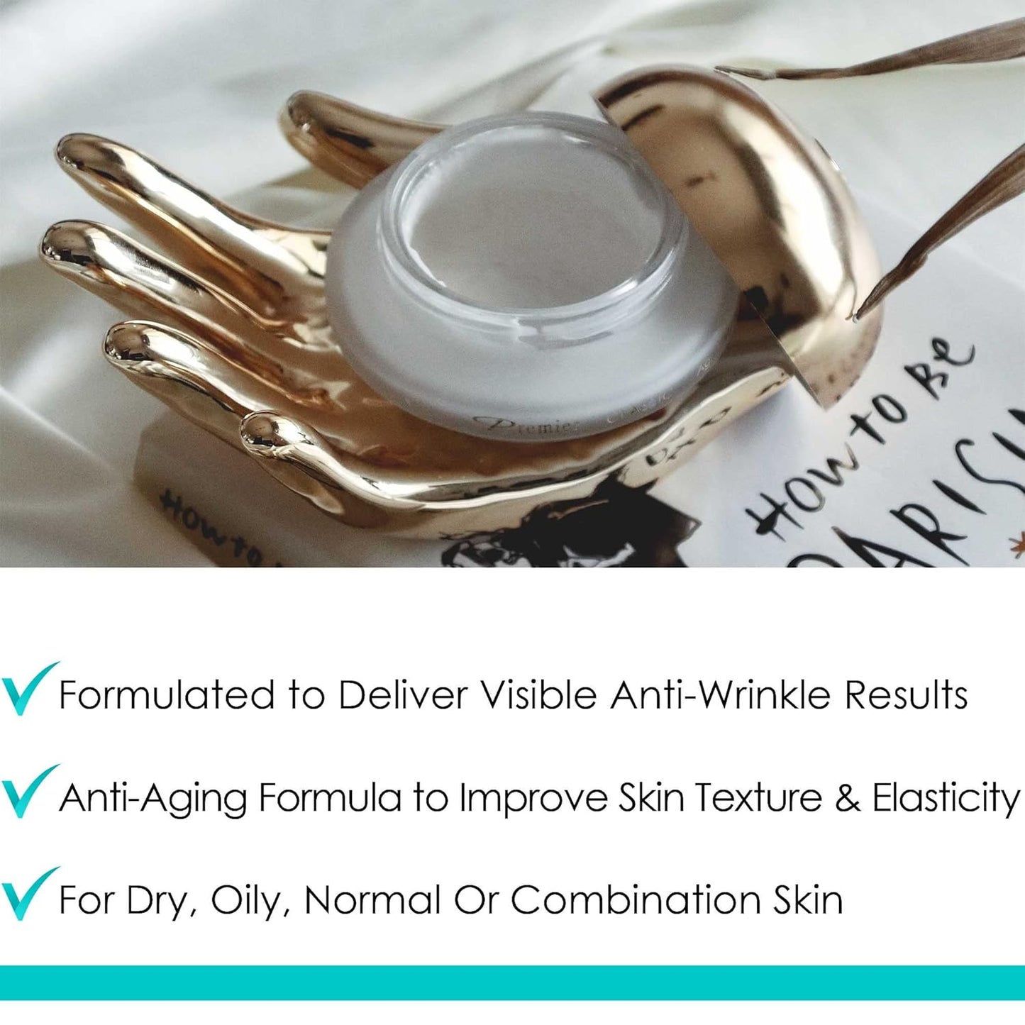 Premier Dead Sea Classic Night Cream, Age defying, nourishing, Moisturized skin with vitamins E and A 2.4fl.oz-GlimoraGlow