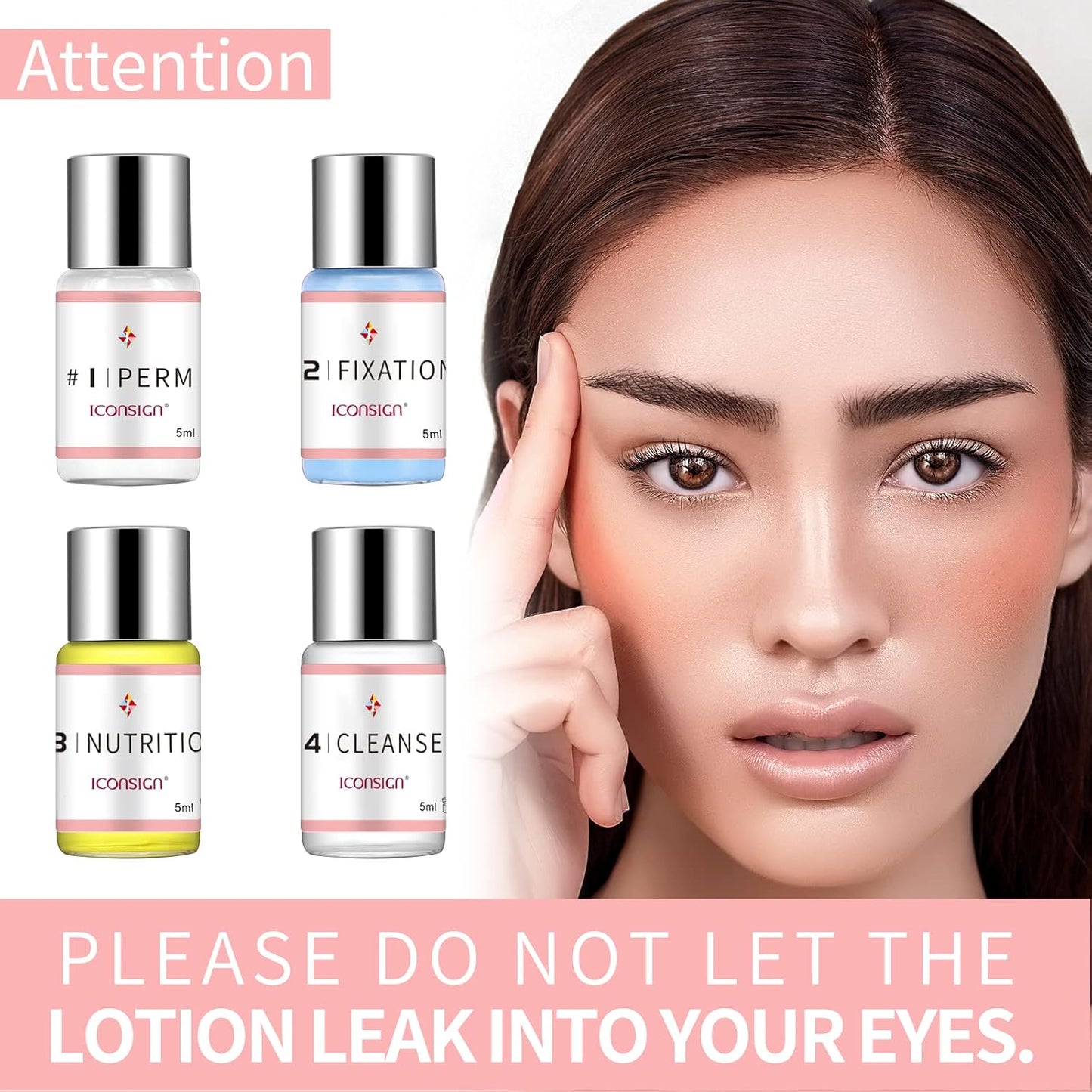 ICONSIGN 2025 Upgraded Lash Lift Kit, Professional Semi-Permanent Curling Eyelash Perm Kit Suitable for Salon & Home Use-GlimoraGlow