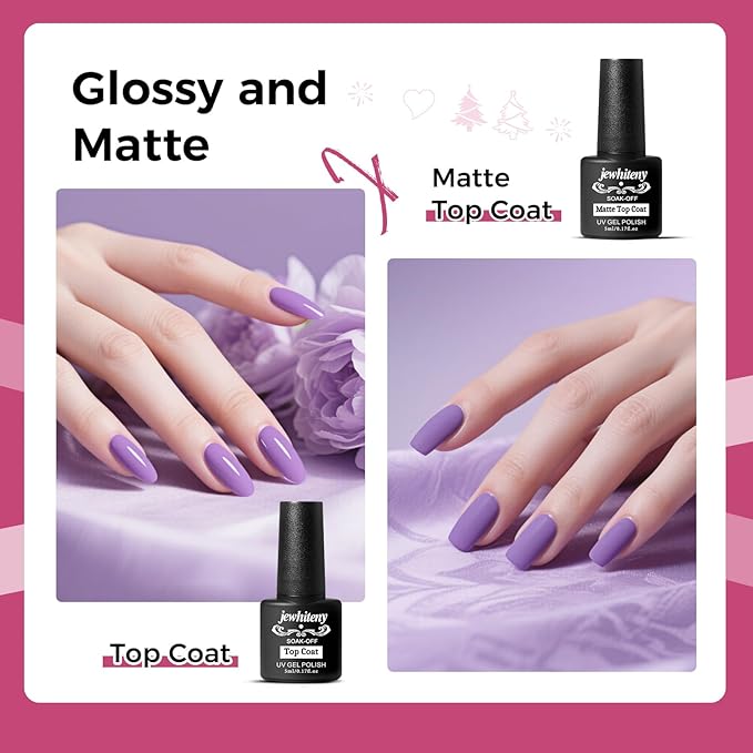 JEWHITENY 28 Colors Poly Nail Gel Kit with Base Top Coat Purple Blue Yellow Nude Pink Glitter Shades Quick-Dry for Beginners DIY Need U V Lamp Curing-GlimoraGlow