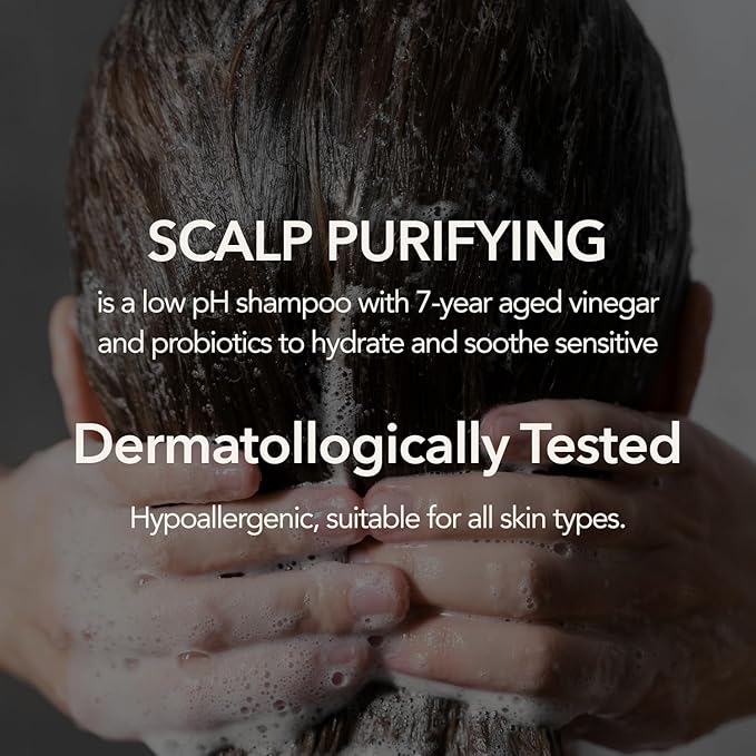 107 Clarifying Shampoo - Purifying Shampoo for Build Up, Dirt, Oil, Itchy, Dry Scalp – Fermented Vinegar & Ginseng for Refreshed & Revitalized Scalp - Paraben, Phthalate and Sulfate Free (16.9 oz)-GlimoraGlow