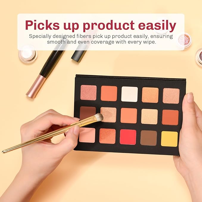 8pcs Gold Makeup Brush Set for All Skill Levels Easy Clean Soft Lint Free Brushes Travel Friendly Kit Foundation Powder Eyeshadow Blush Contour-GlimoraGlow