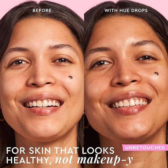 Glow Recipe Hue Drops - Mini Tinted Face Serum - Bronzing Drops to Brighten & Hydrate - Skincare Makeup Primer & Liquid Highlighter to Blur Pores for a Radiant, Even Skin Tone - Sun Glow (15ml)-GlimoraGlow