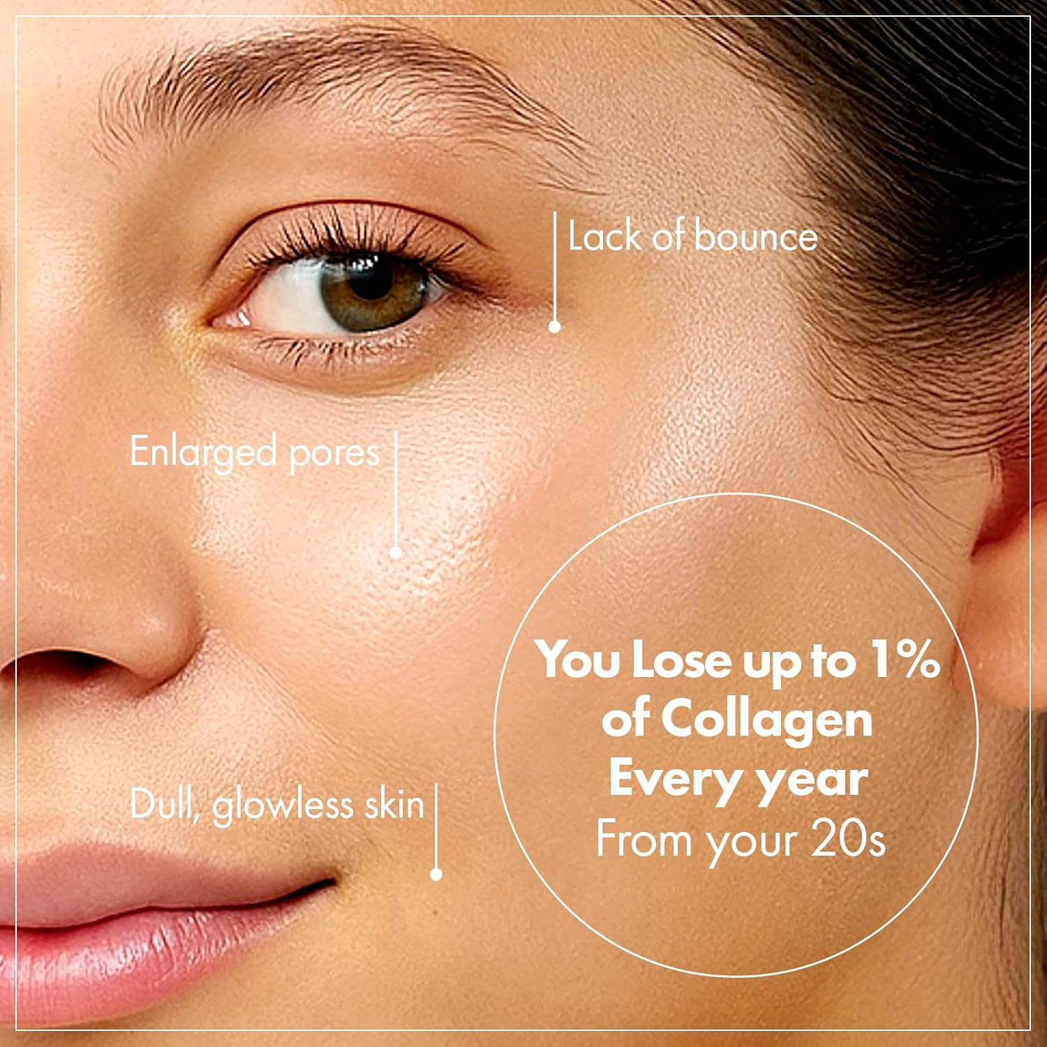 Real Collagen Face Cream, Face & Neck Collagen Face Moisturizer, Tightening, Firming, Lifting & Glow Boosting Cream with Collagen & Hyaluronic Acid, Korean Skincare, 50ml / 1.69 fl. oz.-GlimoraGlow