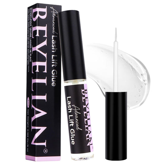 BEYELIAN Lash Lift Glue, Lash Lift Adhesive,Lash Perm Glue Strong Sticky Eyelash Dissolves Quickly in Water, No Irritation and Odorless,5ML-GlimoraGlow