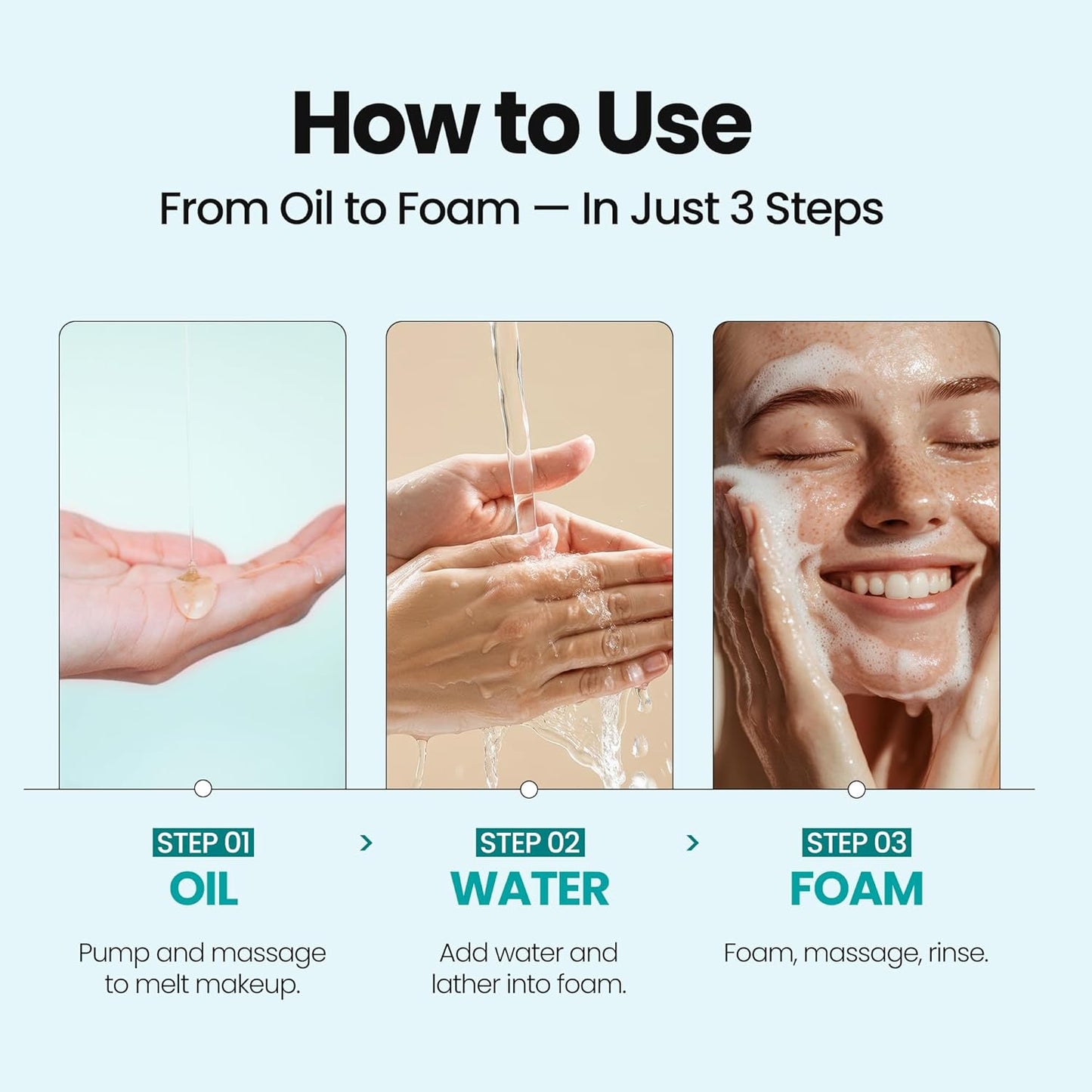 [K-Beauty] Blue Tansy Oil to Foam - All-in-One Korean Face Wash OilBased Foaming Facial Cleanser - Excess Sebum & Oil Control - Makeup Deep Cleansing Oil for All Skin Types (3.88 fl oz)-GlimoraGlow