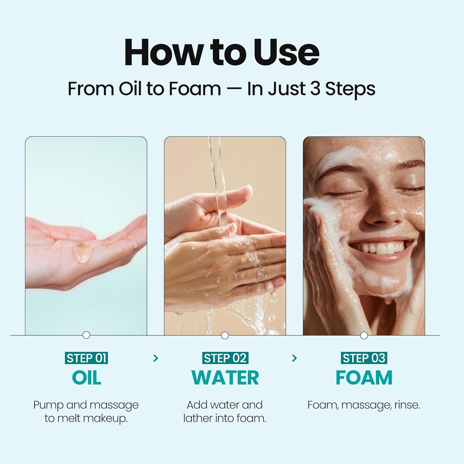 [K-Beauty] Blue Tansy Oil to Foam - All-in-One Korean Face Wash OilBased Foaming Facial Cleanser - Excess Sebum & Oil Control - Makeup Deep Cleansing Oil for All Skin Types (3.88 fl oz)-GlimoraGlow