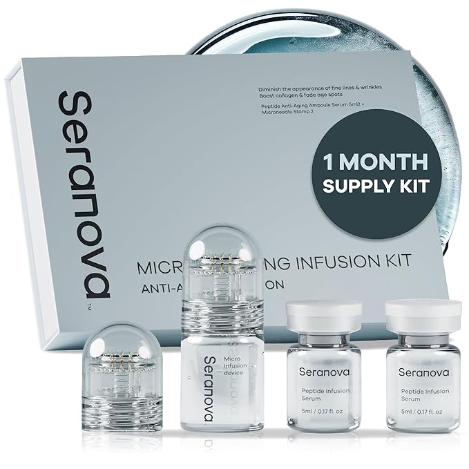 Seranova Micro Infusion for Skin Care, Facial Moisturizing Essence, Serum Smooth Skin Facial Serum for All Skin Types, 1-Month Supply-GlimoraGlow