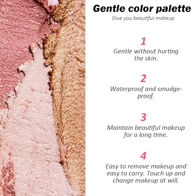 16 Colors Nude Champagne Gold Glitter Matte Shimmer Eyeshadow Palette for Eye Makeup,High Pigmented Brown Eye Shadow Primers Powder Palet de sombras de ojos-GlimoraGlow