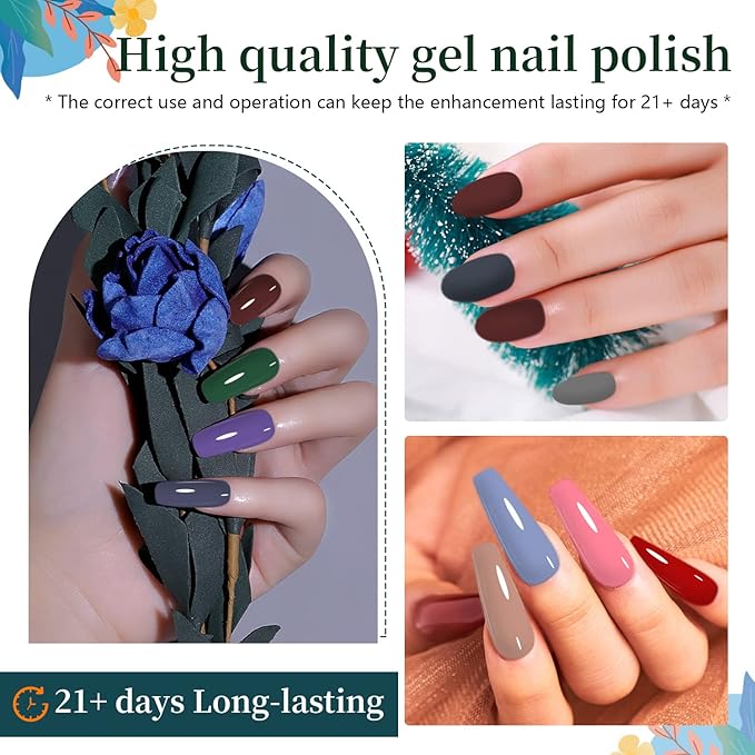 JODSONE 32 Colors Nail Polish Set With U V Light Manicure Nail Tools Nail Art Manicure Salon DIY at Home-GlimoraGlow