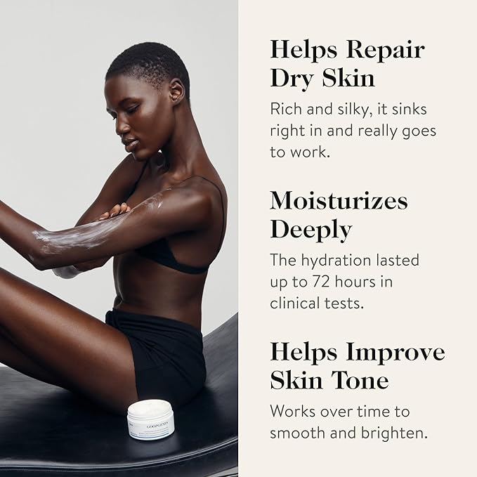 goop Beauty Body Butter | Lotion for Dry Skin | Nourishing Butters & Botanical Extracts | Hydrating & Firming Cream | 6.1 fl oz-GlimoraGlow