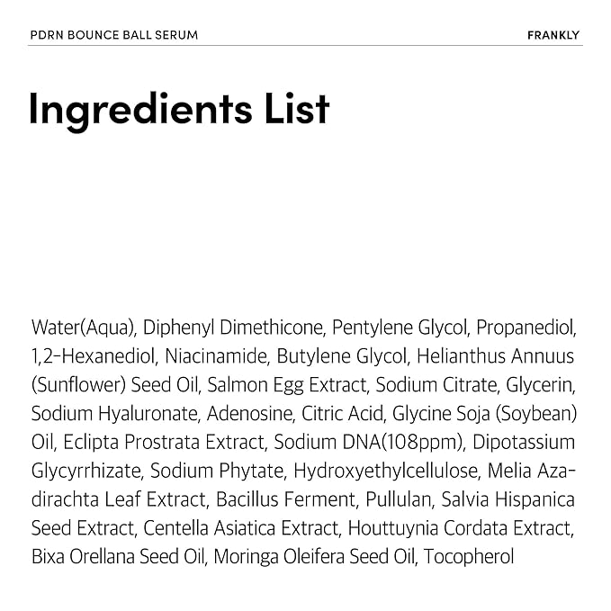 FRANKLY Salmon PDRN Bounce Ball Serum – PDRN Salmon DNA Serum for Plumping, Firming & Glass Skin | Glowing skin Booster | Lightweight, Non-Sticky Korean Skincare | 1.01 fl oz-GlimoraGlow