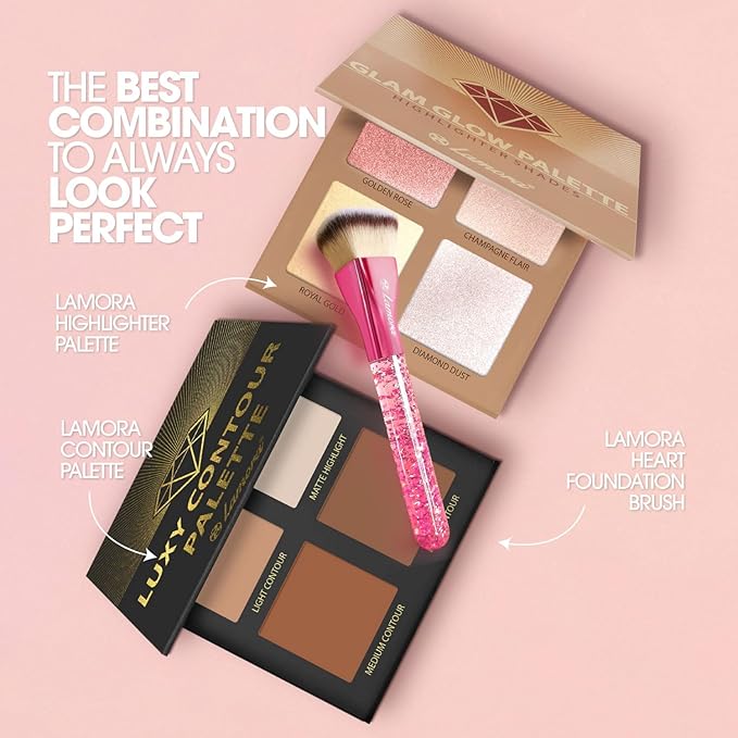 Blending Liquid Makeup Foundation Brush - Kabuki Contour Brush, Face Buffing Brush With Pro Quality Synthetic Dense Bristles For Stippling Mineral Cream, Powder, Blush-GlimoraGlow