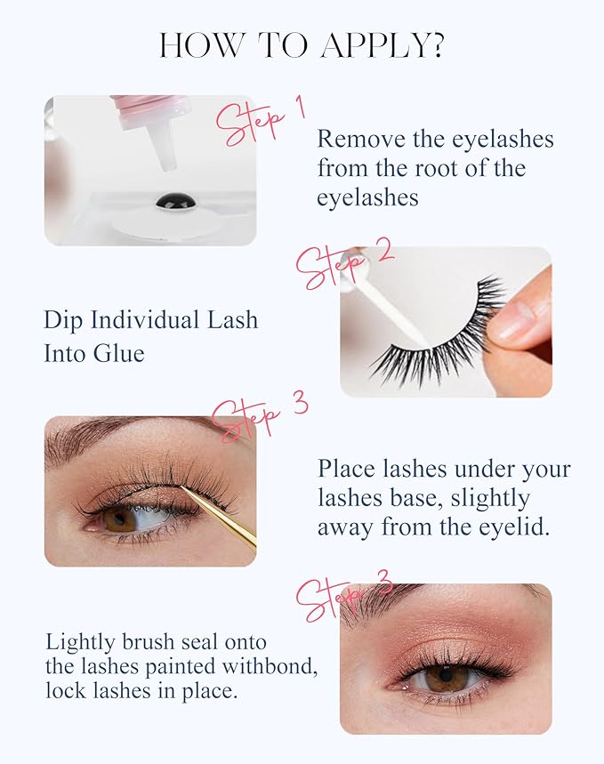 Lashes Natural Look Wispy Spiky Eyelashes Everyday False Lash Soft Strip Eyelashes Fluffy 7 Pairs D78-GlimoraGlow