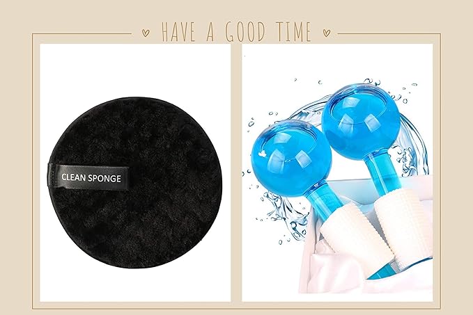 ICE Globes for Facial, 2 PCS Facial Globes for Massage Tool, Facial Roller Cold Skin Massagers, Tighten Skin, Reduce Puffiness and Dark Circles, Enhance Circulation-GlimoraGlow