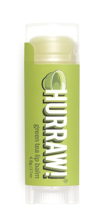 Hurraw! Green Tea Lip Balm: Organic, Certified Vegan, Cruelty and Gluten Free. Non-GMO, 100% Natural Ingredients. Bee, Shea, Soy and Palm Free. Made in USA-GlimoraGlow