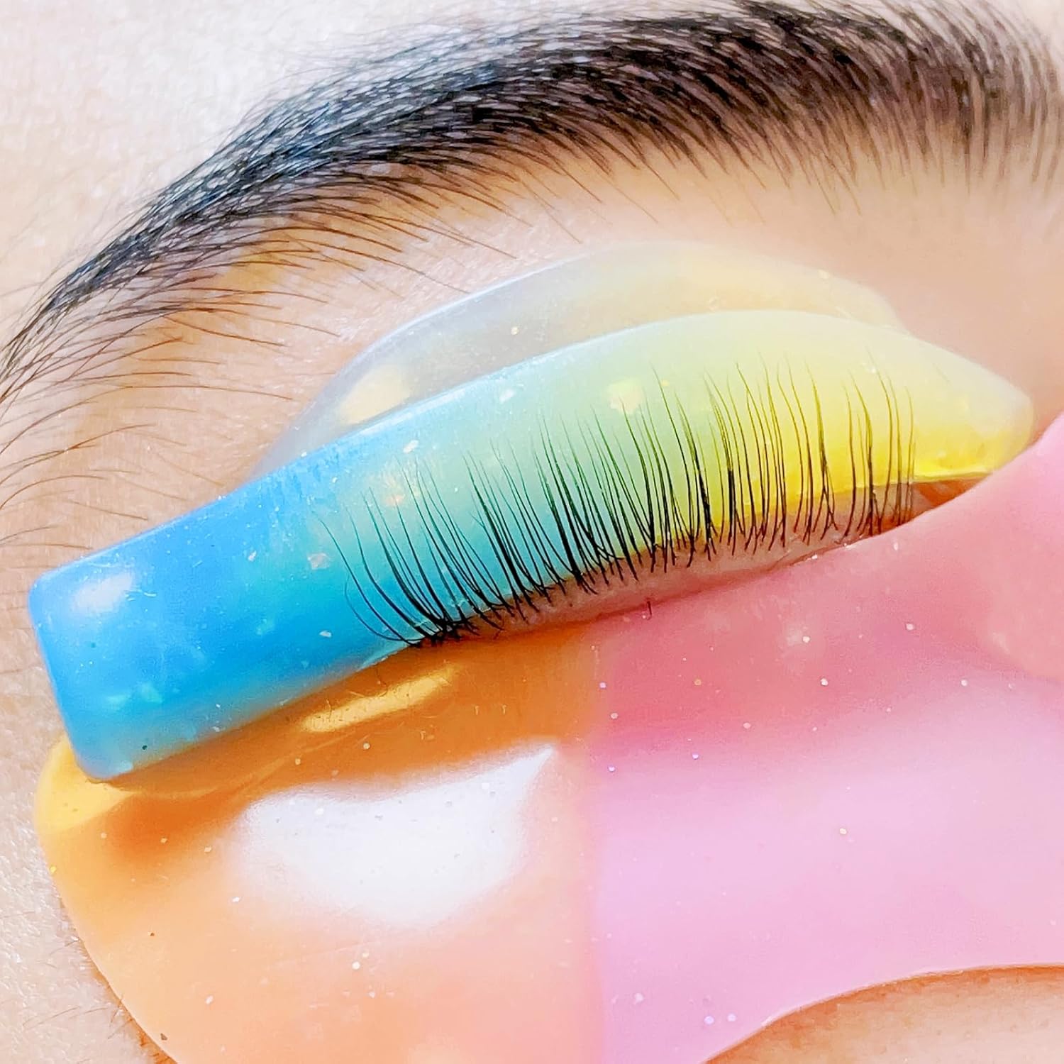 Eyelash Perm Pads 2025 New Gradient Color Silicone Lash Lift Rods Eyelash Perm Silicone Pads 8 Sizes 16 Piece Reusable Soft Lash Lift Pads Shield for Different Length Eyelashes Perfect Lifting-GlimoraGlow