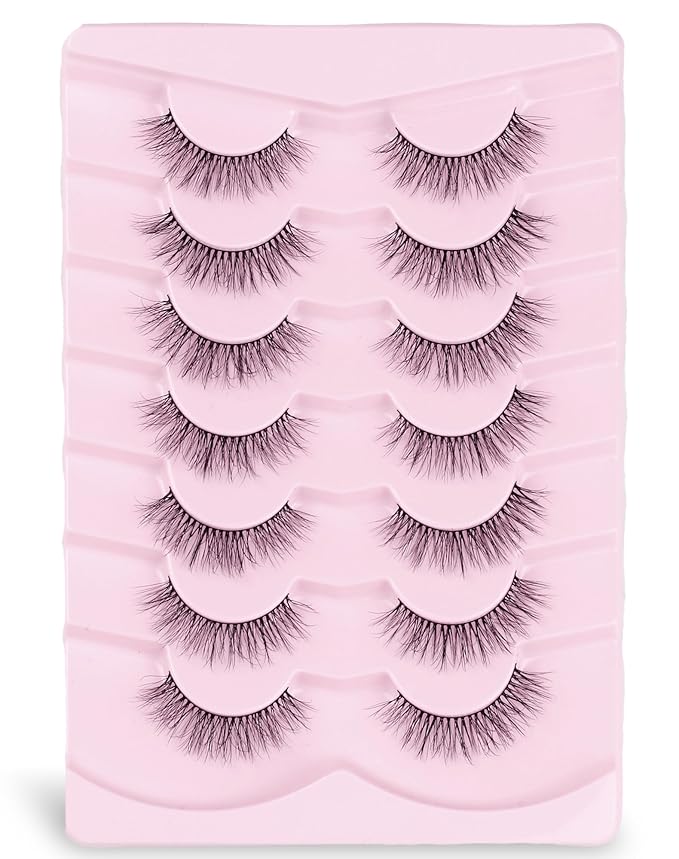 Lashes Wispy False Eyelashes Mink Lashes Natural Lashes Fake Lashes Strip Lashes Cat Eye Lashes Natural Eyelashes UP9-GlimoraGlow