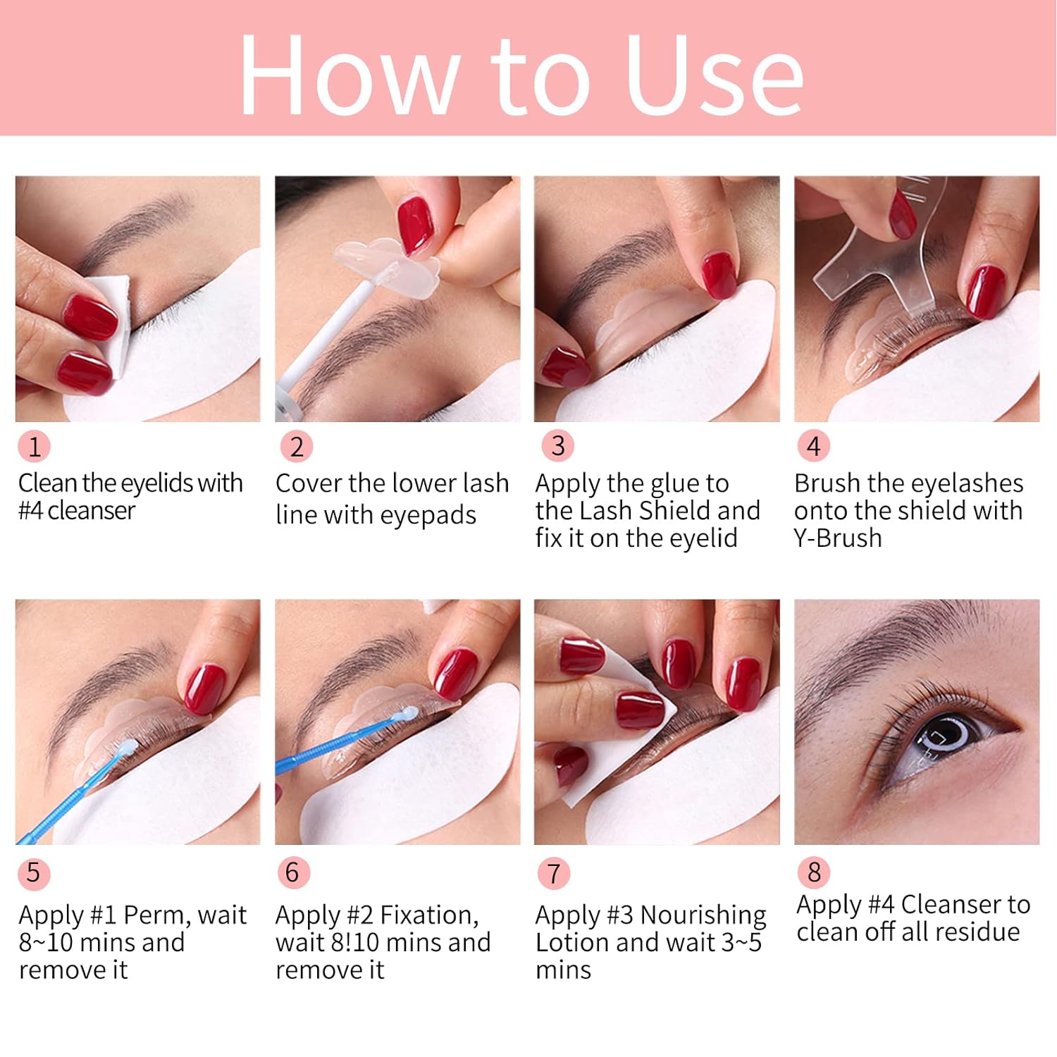 ICONSIGN 2025 Upgraded Lash Lift Kit, Professional Semi-Permanent Curling Eyelash Perm Kit Suitable for Salon & Home Use-GlimoraGlow