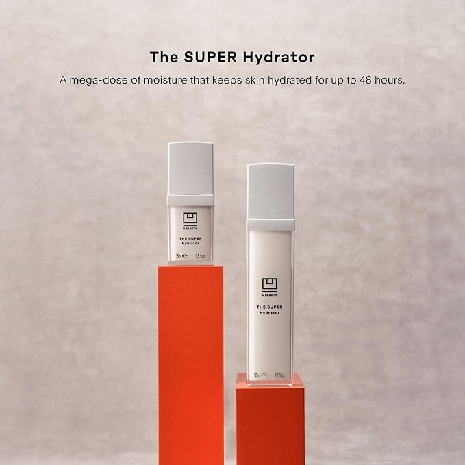 U Beauty The SUPER Hydrator Hyaluronic Acid Moisturizing Cream - Mega-Dose Skin Hydrator with Peptides and Grapeseed Oil for Supple, Smooth, and Softer-Looking Skin For Up To 48 Hours - 1.7 fl oz-GlimoraGlow
