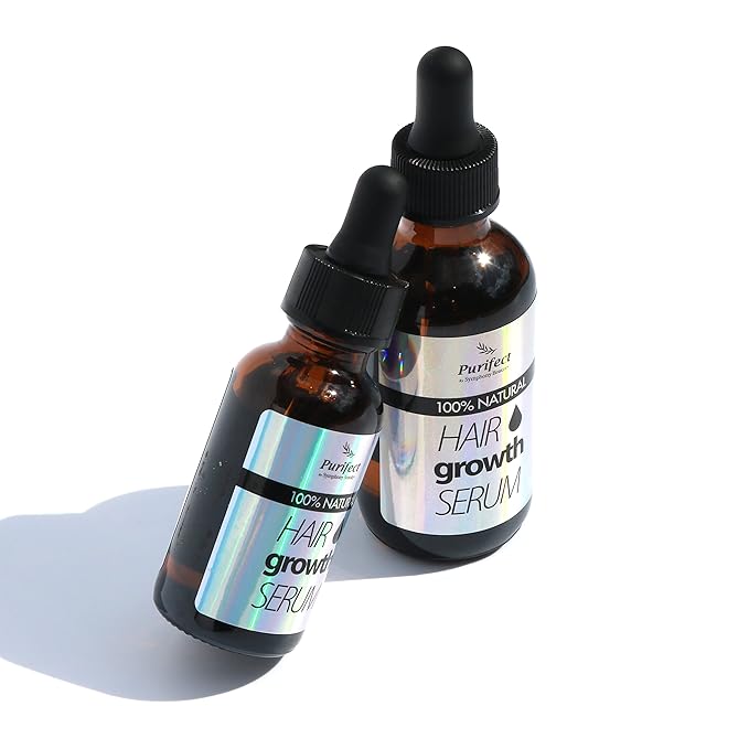 100 Natural Botanical Hair Growth Serum for Nourishing Hair Scalp and Protecting Hair loss, Moringa Camellia Rosemary Castor Tea Tree Peppermint Jojoba Blended , Made In USA (2oz)-GlimoraGlow