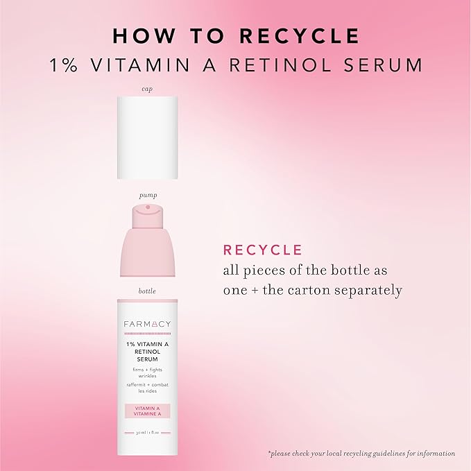 Farmacy Retinol Serum for Face - 1% Vitamin A Anti Aging - Resurfacing Wrinkle Formulated with Encapsulated Retinol + Ceramide NP to Prevent Moisture Loss + Replenish Skin Barrier (30ml)-GlimoraGlow