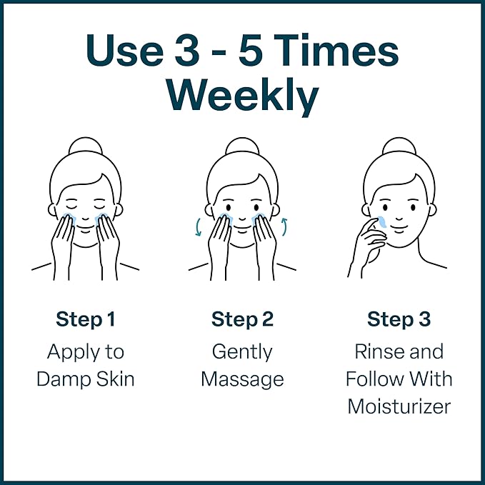 QRxLabs Glycolic Acid Face Wash – Gentle Exfoliating Gel Cleanser for Smoother Looking Skin – Helps Improve Texture & Hydration – Ideal for Blemish-Prone Skin and Ingrown Hairs – 6 oz-GlimoraGlow