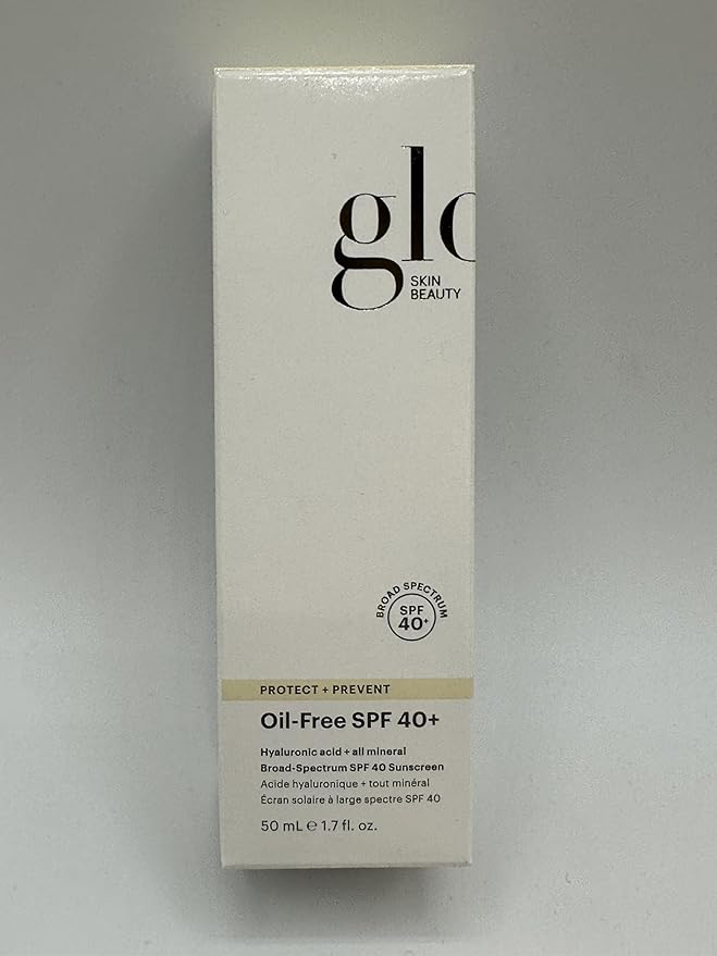 Glo Skin Beauty Oil Free SPF 40+ Hyaluronic Acid Infused All Mineral Sunscreen - Protect Against Sun Damage & Aging Environmental Skin Stressors - Weightless, Invisible Finish-GlimoraGlow