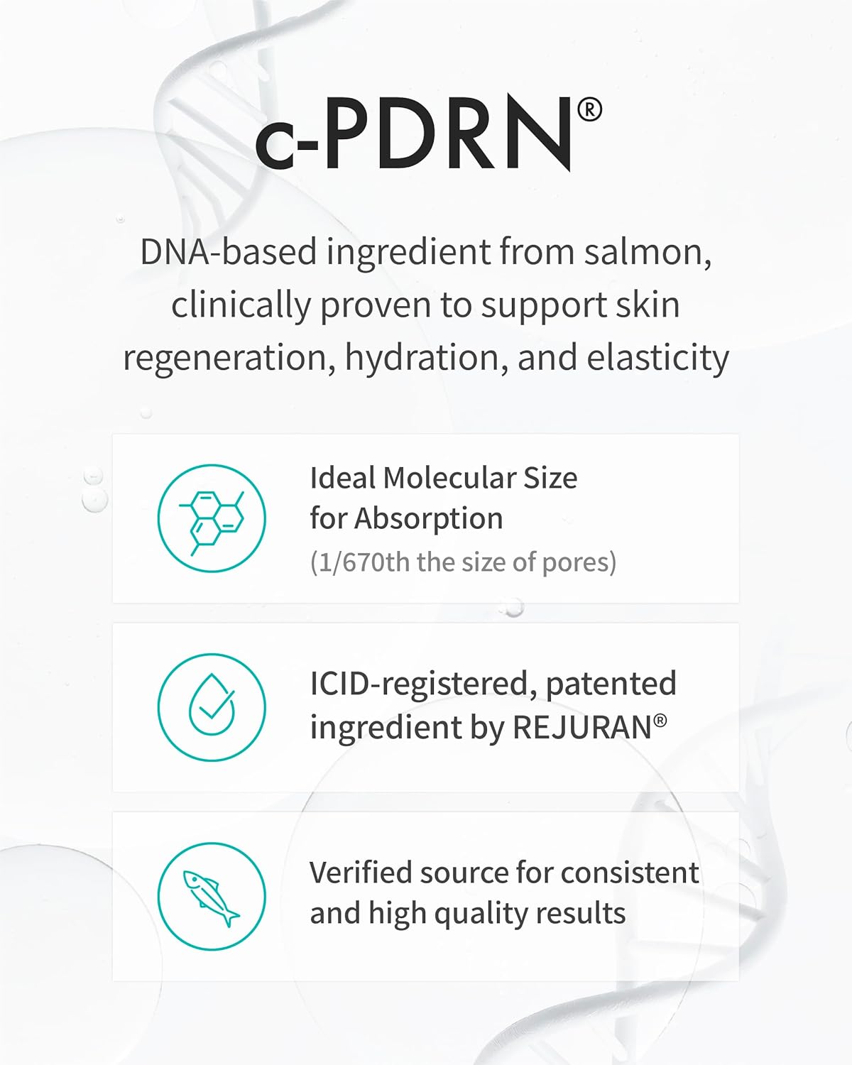 REJURAN® Recover c-PDRN® Lifting Ampoule - High Does Original Salmon DNA PDRN Serum DNA for Rejuvenation, Hydration, Skin Soothing, and Intensive Anti-Aging Korean Skincare. (2ml x 14 Vials)-GlimoraGlow