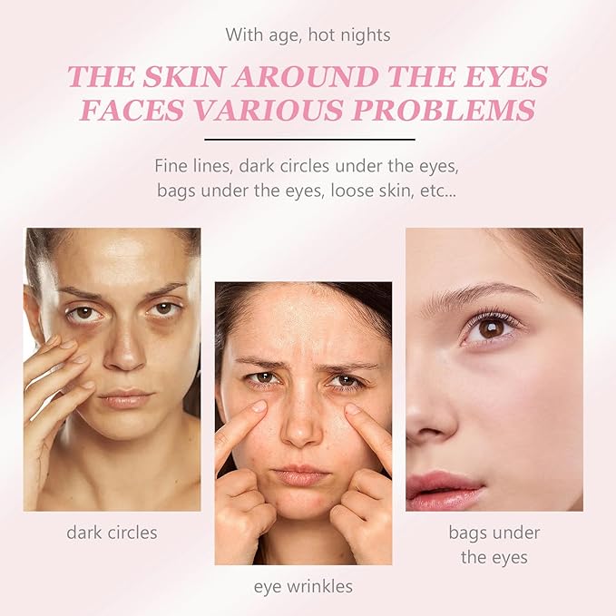 Instant Under Eye Cream, Ream For Eye Bags, Moisturizing Eye Cream, Anti-Wrinkle Eye, Brightening Eyes Tightener Cream, Helps To Instantly Reduce The Puffy Eye Look（2pcs）-GlimoraGlow