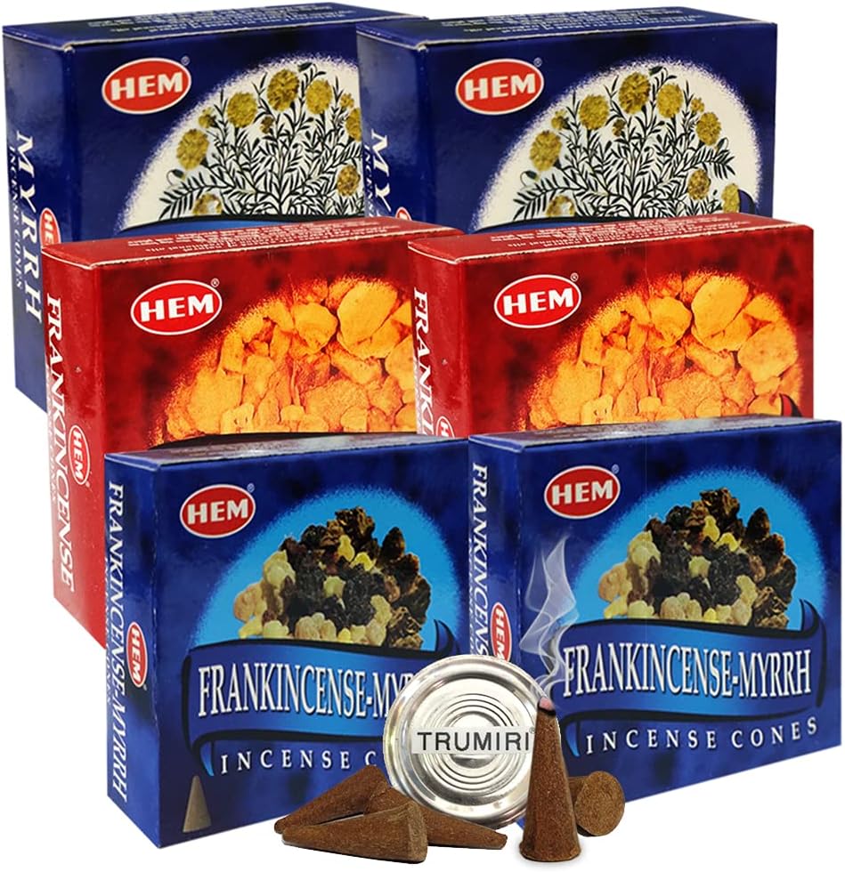 Incense Cones & Holder Bundle Variety Pack from Hem Trumiri Insense Inscents Insencents Insence-GlimoraGlow