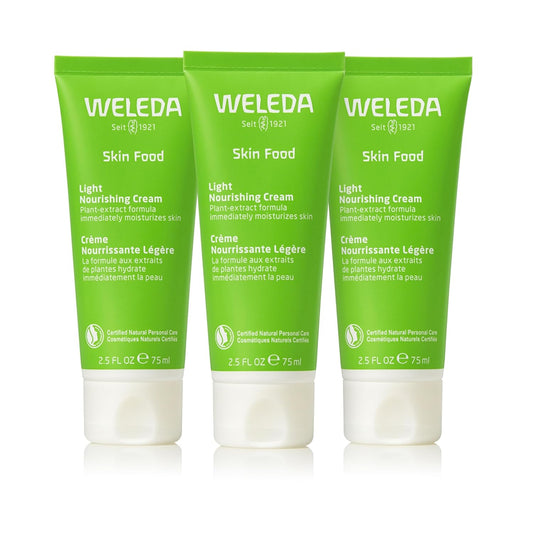 Weleda - Skin Food Light Moisturizing Cream 3-pack - Fast-Absorbing, Ultra-Hydrating Formula with Sunflower Oil and Pansy Extract-GlimoraGlow